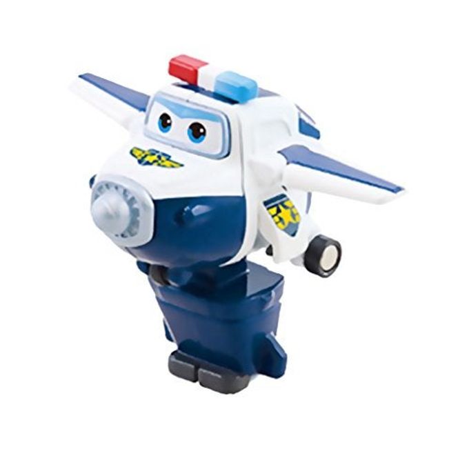 SUPER WINGS 5" Transforming Paul Airplane Toys Vehicle, Action Figure, Plane to Robot, Suitable 3 4 5 Year Old Preschool Kids, Fun Plane Toys for Boys and Girls, Birthday Gifts, Blue - Image 4