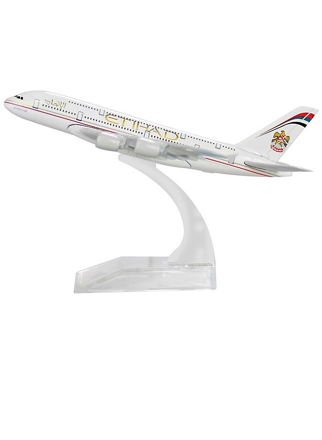 Etihad Airways A380 Metal Airplane Collection Gift 1:400 16cm - Image 1