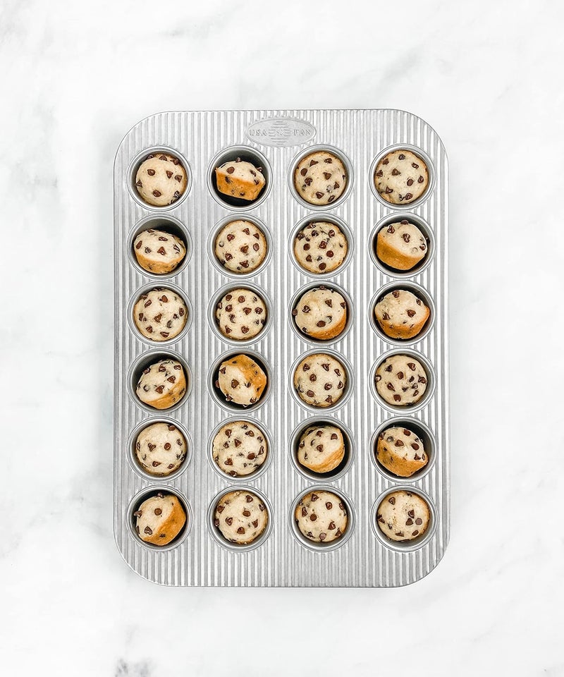 Usa Pan Mini-Muffin Pan, Made Of Aluminized Steel, 24 Cups - Image 4