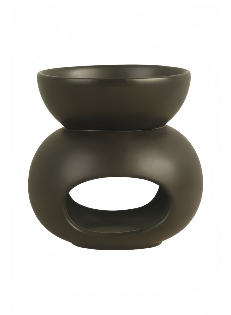 مشعل شمع ذائب، ناشر عطري من السيراميك، مشعل شمع من السيراميك، حامل للعلاج بالروائح، حامل شموع صغيرة، ناشر، مشعل للزيوت العطرية والشمع الذائب، مشعل شموع لتزيين المكتب المنزلي - Image 1