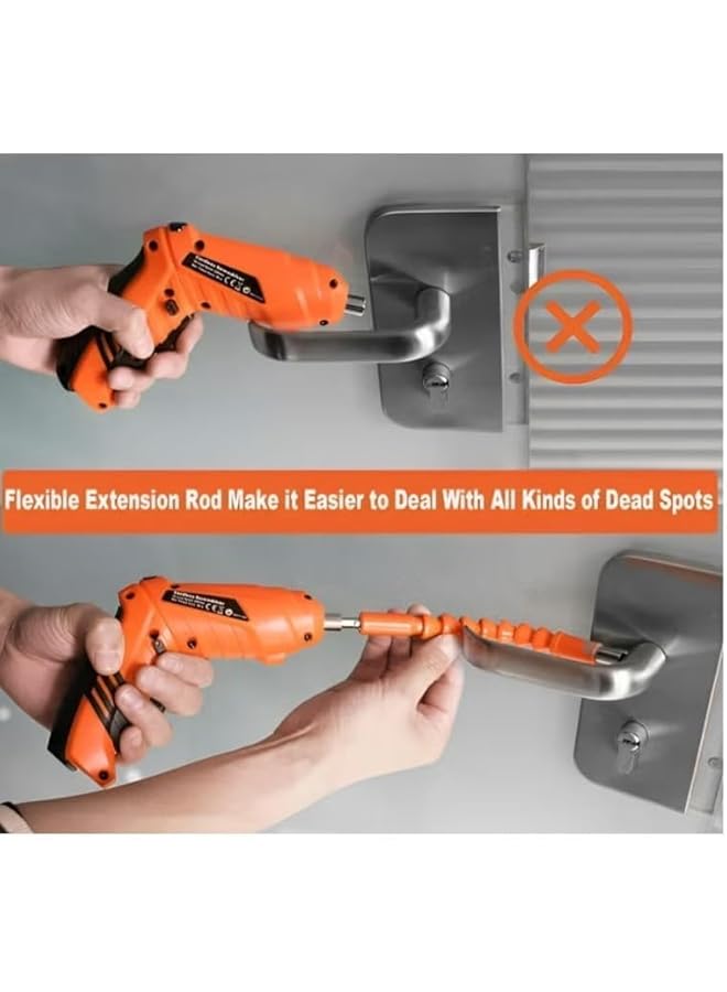 Denx Drill Driver Kit Mini Adjustable Cordless Rechargeable Electric Screwdriver Set For Diy Project Suitable For Home Speed Of 250 Rpm 70 Minutes Working Hours 1300Mah Battery Dx2502 - Image 4