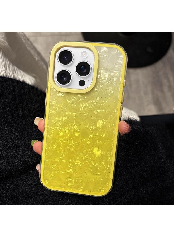 اس-توب جراب لهاتف iPhone 16 Pro Max مصنوع من مادة البولي كربونات مع حلقة عدسة وملمس صدفي متدرج 3 في 1 - Image 1