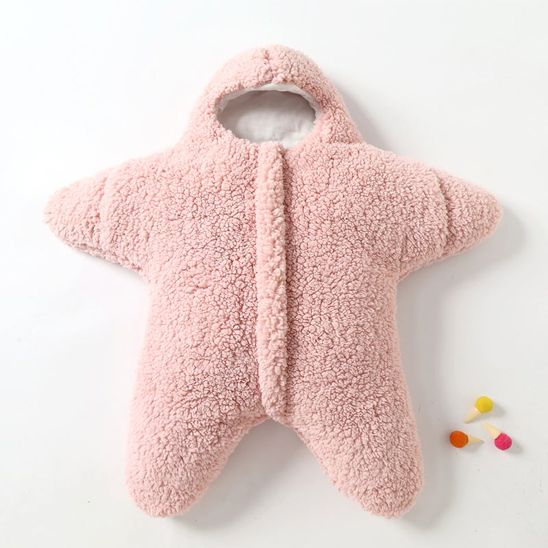 Newborn Anti-Startle Autumn Winter Pink (star sweater)