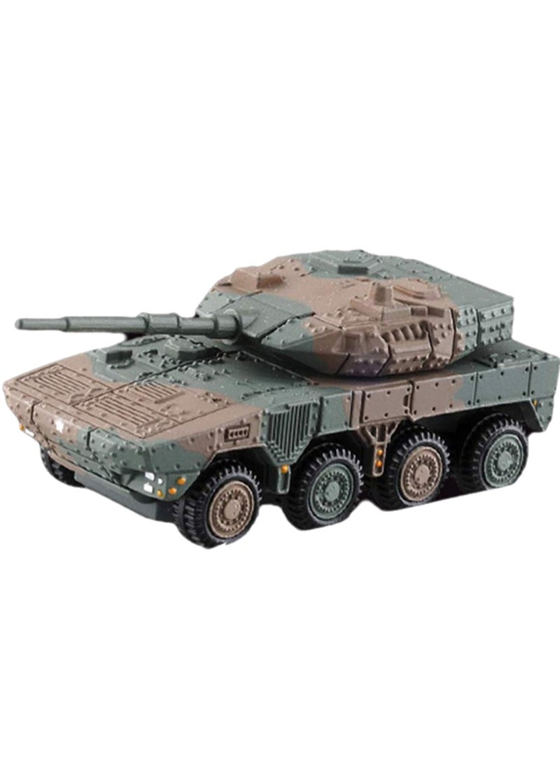 1:64 Self-Defense Force Type 16 Armored Vehicle Tank Alloy Plastic Car Model Children'S Toy Car, Suitable For Gifts, Decoration And Collection For Adults And Children.  - Image 1