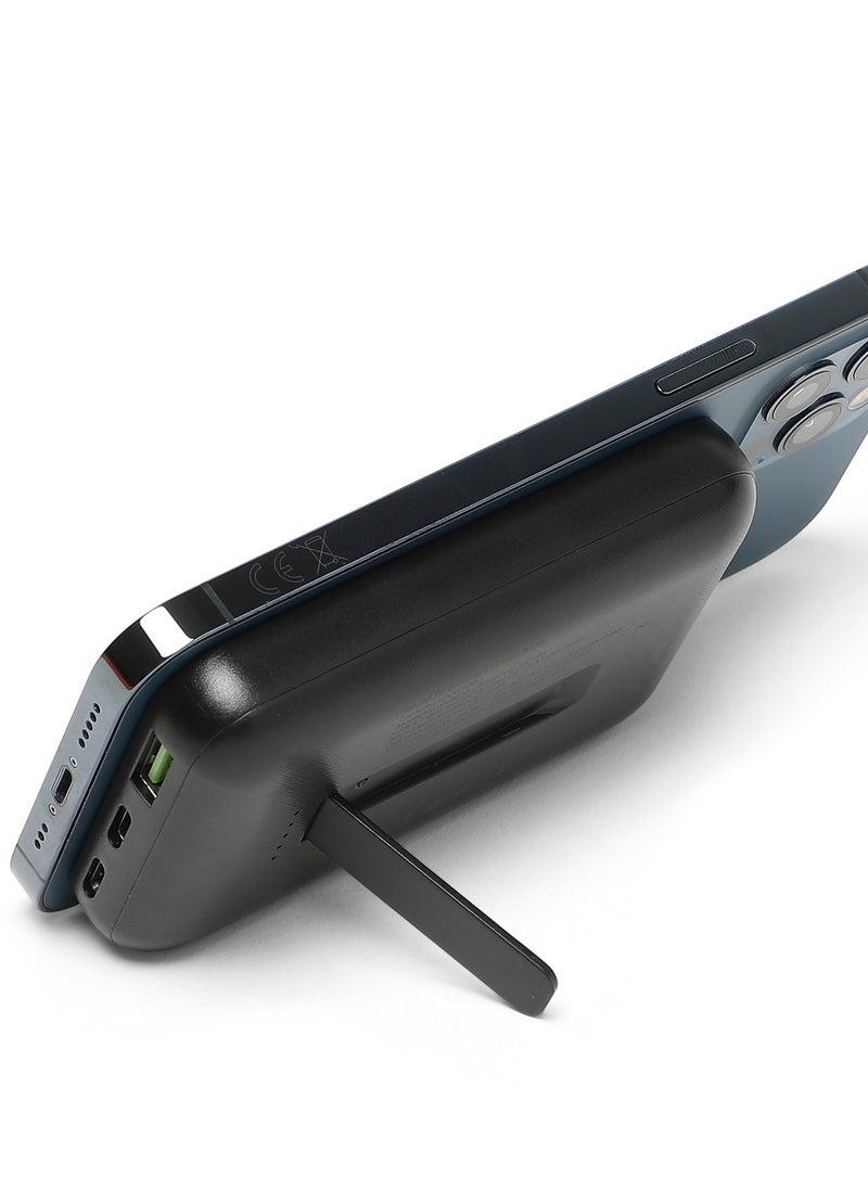 SKA - 5000mAh Power Bank | 15W Magnetic Wireless Charging | USB-C 20W PD & USB-A 22.5W QC 3.0 | Ultra-Sleek Design with Built-In Stand - Image 1