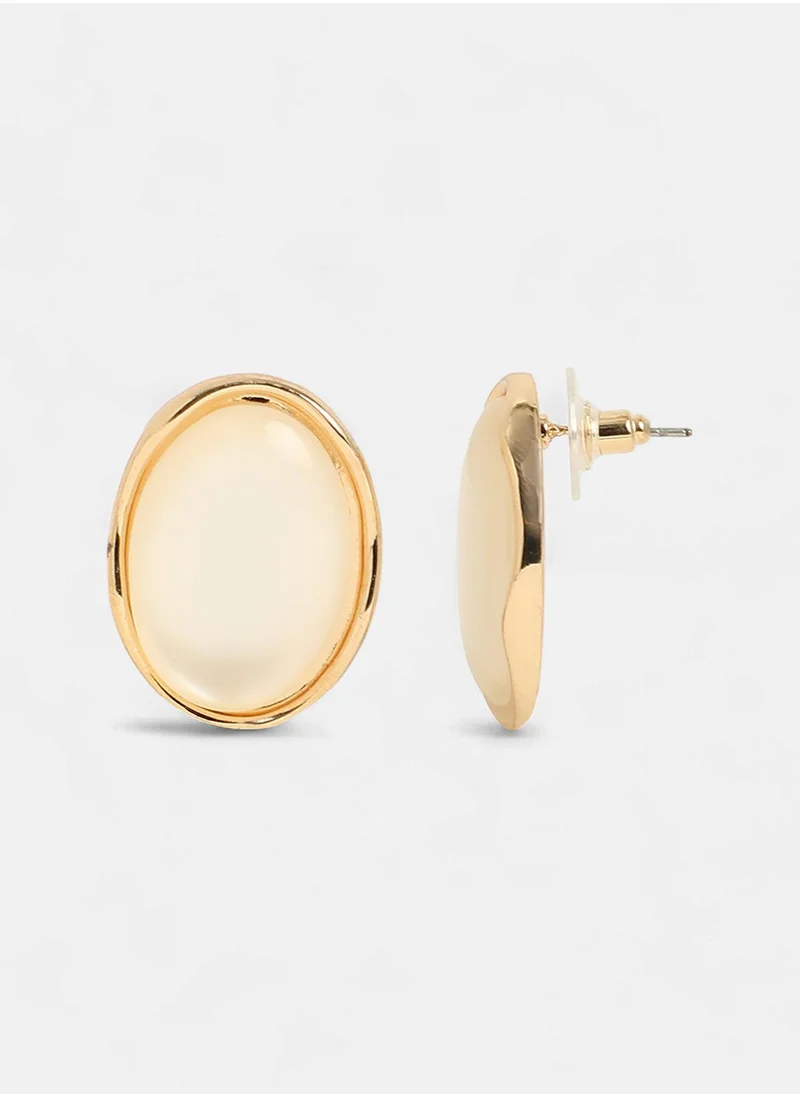 سوهي Stone Studded The Diana Stud Earrings