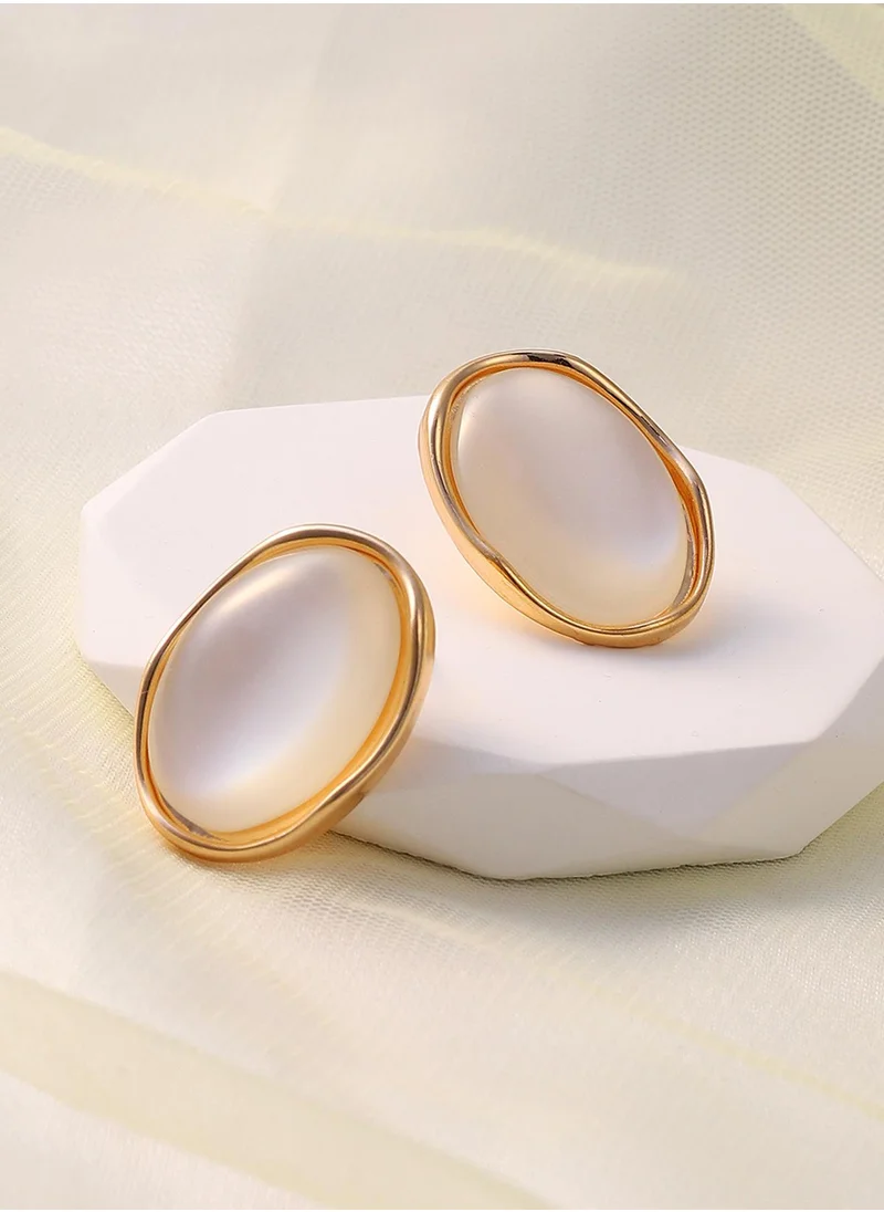 سوهي Stone Studded The Diana Stud Earrings