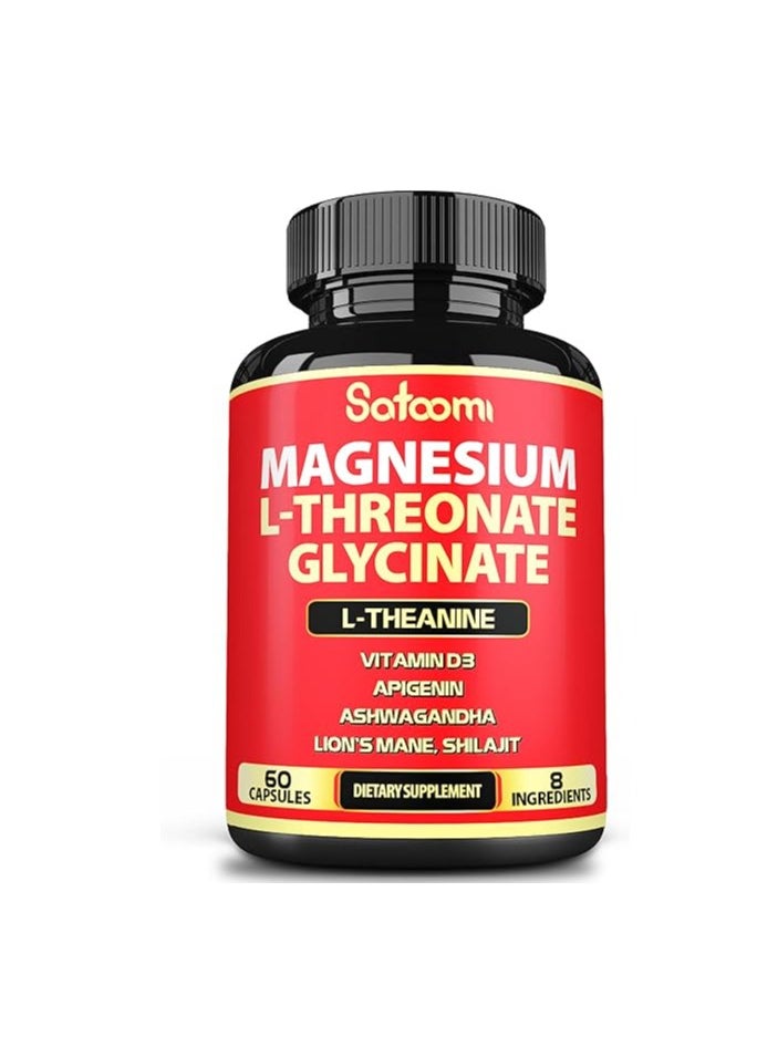 Satoomi - Magnesium L-Threonate and Glycinate 60 Caps - Image 1