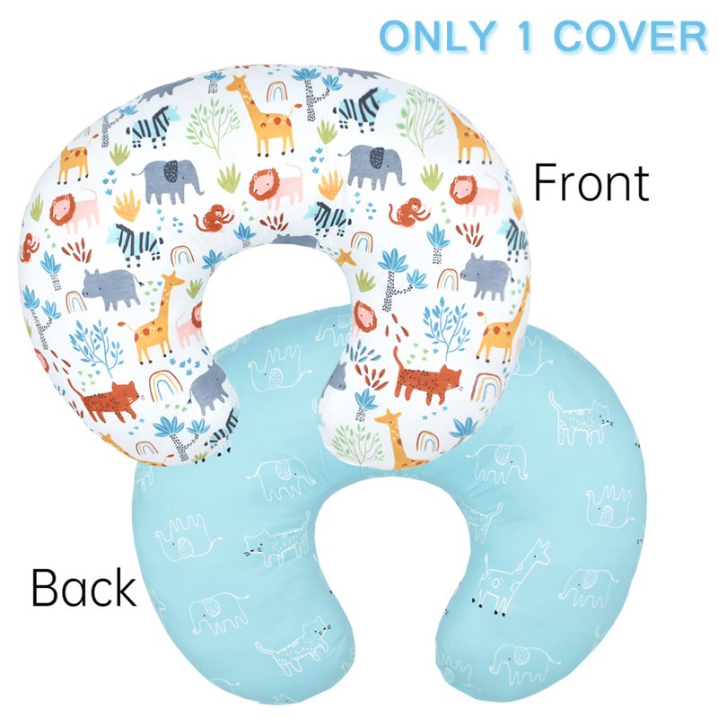 Winmany Baby Nursing Pillow Cover Newborn Removable Breastfeeding Pillowcover Cute Pattern Girls Boys Nursing Pillowcase for Breast and Bottole Feeding - Image 2