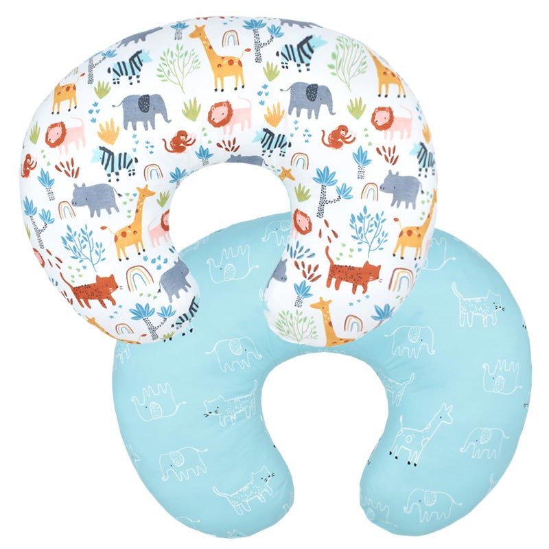 Winmany Baby Nursing Pillow Cover Newborn Removable Breastfeeding Pillowcover Cute Pattern Girls Boys Nursing Pillowcase for Breast and Bottole Feeding - Image 1