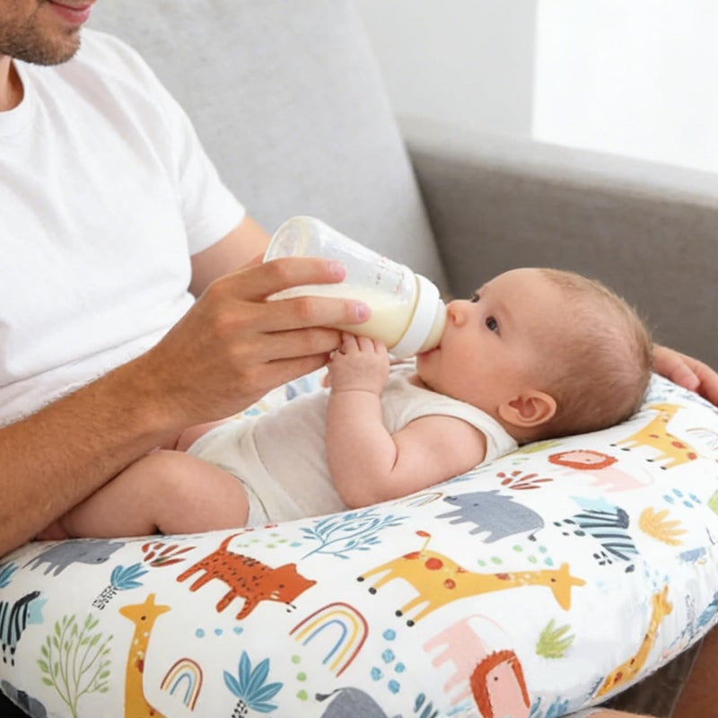 Winmany Baby Nursing Pillow Cover Newborn Removable Breastfeeding Pillowcover Cute Pattern Girls Boys Nursing Pillowcase for Breast and Bottole Feeding - Image 3