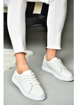 Fox Shoes P555460903 White Leather Sports Shoes Sneakers  - Image 2
