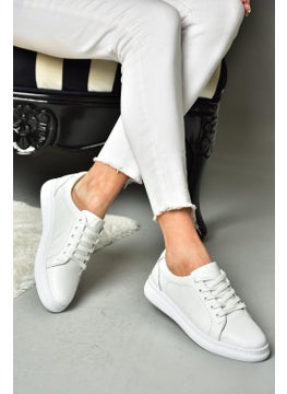 Fox Shoes P555460903 White Leather Sports Shoes Sneakers  - Image 4
