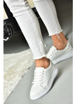 Fox Shoes P555460903 White Leather Sports Shoes Sneakers  - Image 3