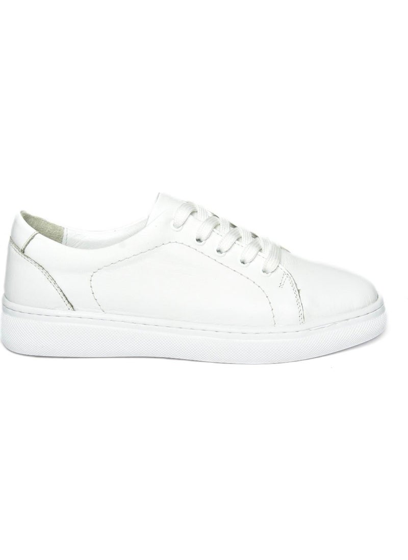 Fox Shoes - P555460903 White Leather Sports Shoes Sneakers - Image 1