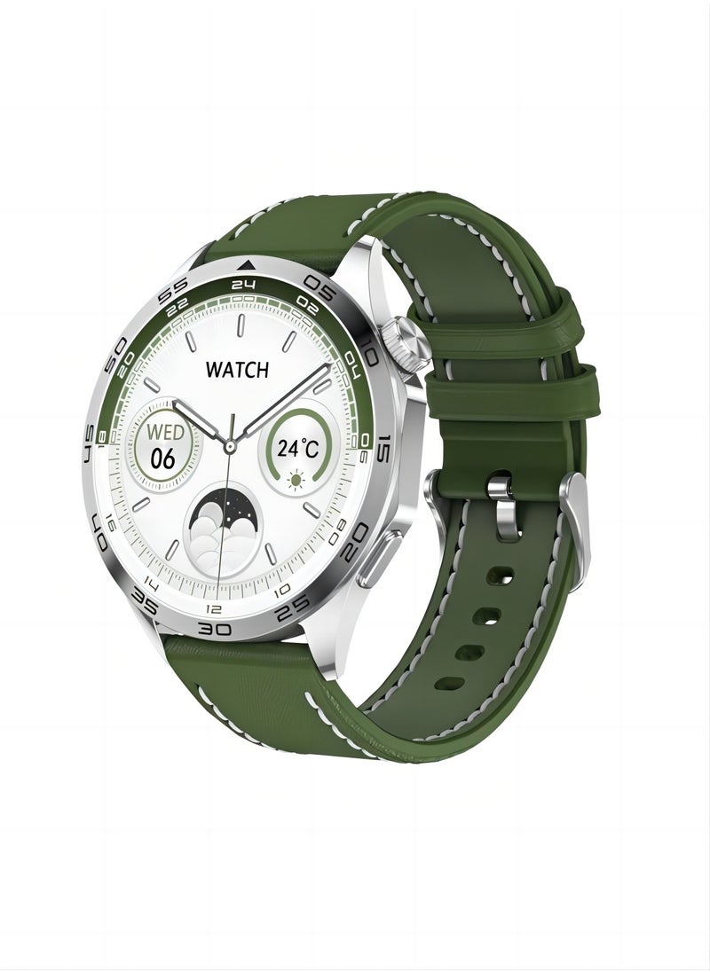 PRO - smart watch GT4  with Bluetooth calling function (answer/make calls), fitness tracking watch with sleep monitoring function, suitable for iPhone/Android, IP68 waterproof (green) - Image 1