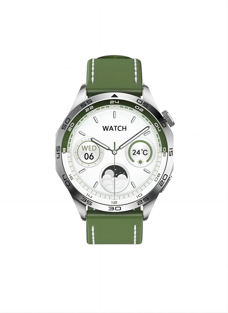PRO - smart watch GT4  with Bluetooth calling function (answer/make calls), fitness tracking watch with sleep monitoring function, suitable for iPhone/Android, IP68 waterproof (green) - Image 1