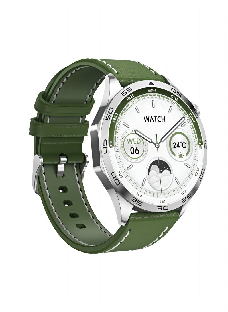 PRO - smart watch GT4  with Bluetooth calling function (answer/make calls), fitness tracking watch with sleep monitoring function, suitable for iPhone/Android, IP68 waterproof (green) - Image 1