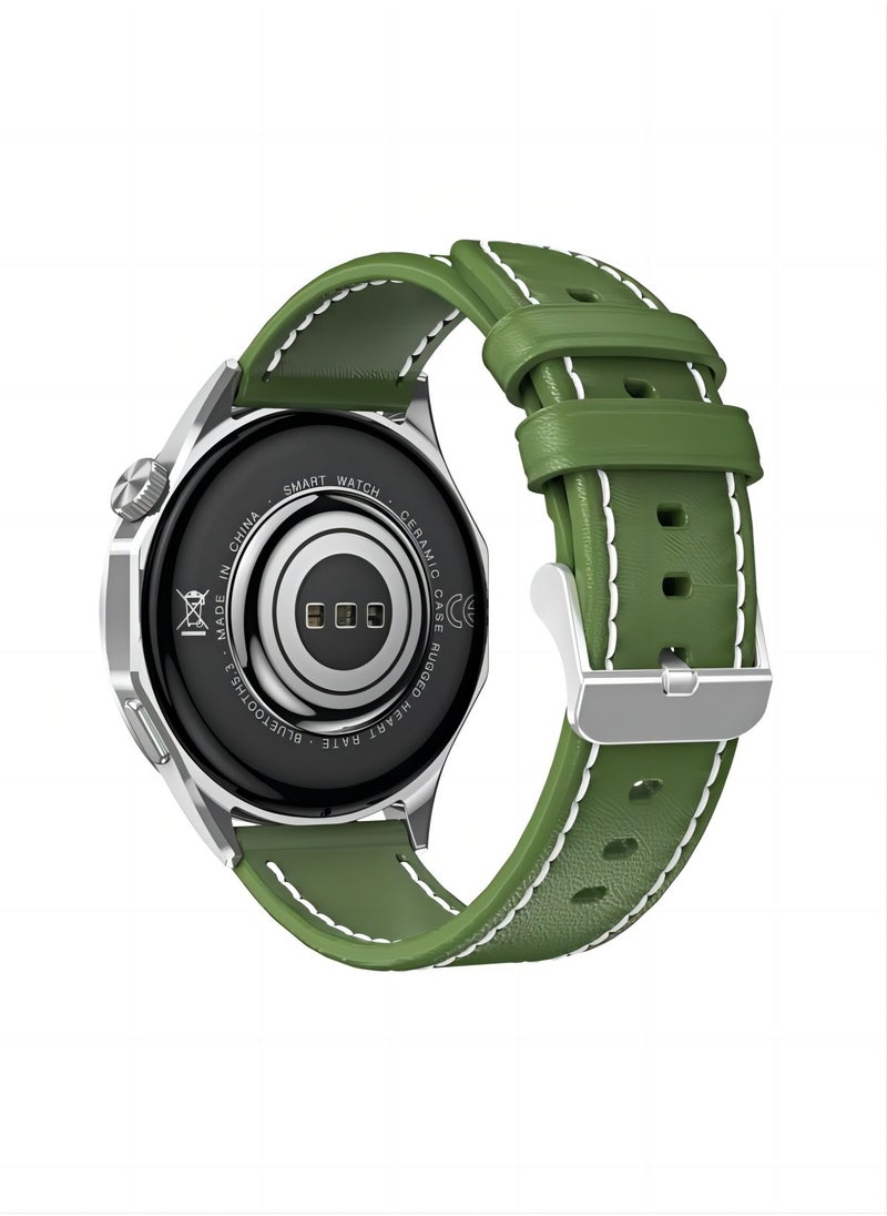 PRO - smart watch GT4  with Bluetooth calling function (answer/make calls), fitness tracking watch with sleep monitoring function, suitable for iPhone/Android, IP68 waterproof (green) - Image 1