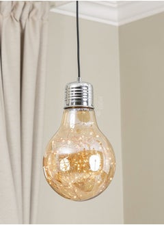 UCANDLE Youcandle hanging chandelier is a single glass spherical bulb, LED luminous points, electrically operated, a small chandelier suitable for the ceiling of bedrooms, living rooms, above the kitchen tabl  - Image 1