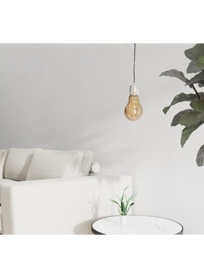 Youcandle hanging chandelier is a single glass spherical bulb, LED luminous points, electrically operated, a small chandelier suitable for the ceiling of bedrooms, living rooms, above the kitchen tabl