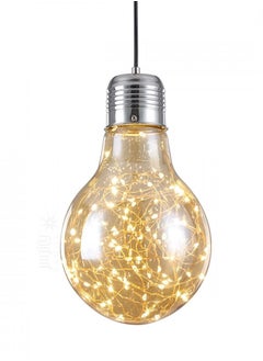 UCANDLE Youcandle hanging chandelier is a single glass spherical bulb, LED luminous points, electrically operated, a small chandelier suitable for the ceiling of bedrooms, living rooms, above the kitchen tabl  - Image 4