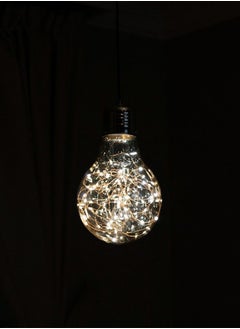 UCANDLE Youcandle hanging chandelier is a single glass spherical bulb, LED luminous points, electrically operated, a small chandelier suitable for the ceiling of bedrooms, living rooms, above the kitchen tabl  - Image 3