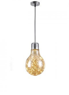 UCANDLE Youcandle hanging chandelier is a single glass spherical bulb, LED luminous points, electrically operated, a small chandelier suitable for the ceiling of bedrooms, living rooms, above the kitchen tabl  - Image 2