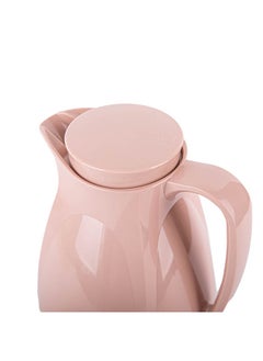 Valk Vacuum Flask With Double Wall Glass 1.5 Liter  Wide Mouth With Anti-Leakage Cap Double Walled Travel Mug  Mocca Color  - Image 2