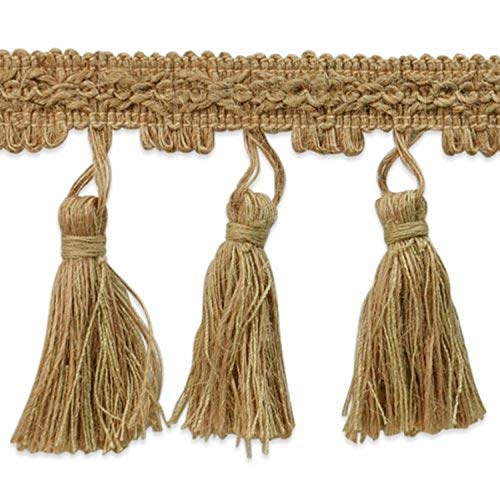 Expo International Natural Jute Tassel Trim, 15 Yards - Image 1