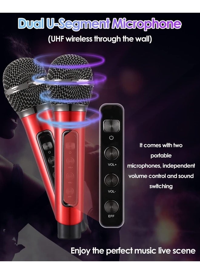 SU.YOSD - New YS-211 Bluetooth Speaker Home Theater Karaoke KTV High Power Subwoofer With Wireless Microphone LED Flash - Image 1