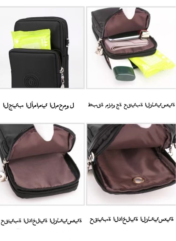 ماركة غير محددة - حقيبة هاتف صغيرة صغيرة للنساء حقيبة كتف حقيبة كتف - Image 1