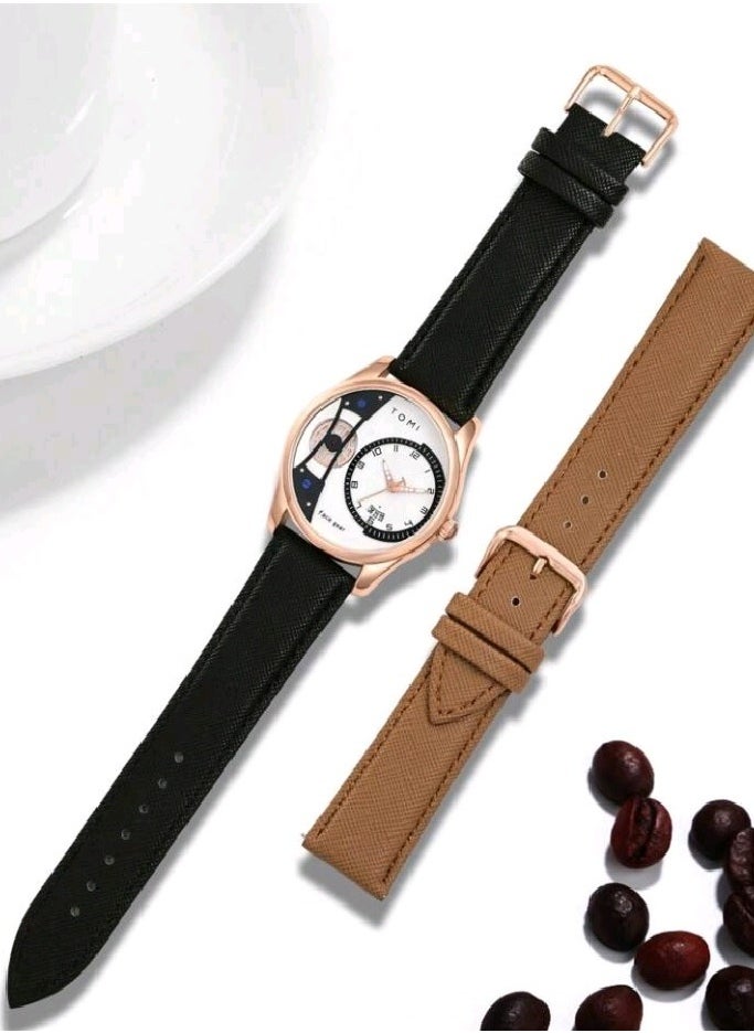 Elegant Wrist Watch For Men With Replacement Strap - pzsku/Z876D7174A56D982607F2Z/45/_/1718995312/3853520e-1c55-4023-8529-111a2b4f634b