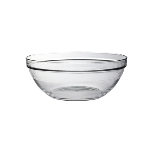 Duralex® France Gigogne Clear Stackable Glass Bowl 3.45L | 1 Bowl | Use for Dough, Batter, Mixing & More | Scratch-Resistant, Durable, Microwave & Dishwasher Safe - Image 1