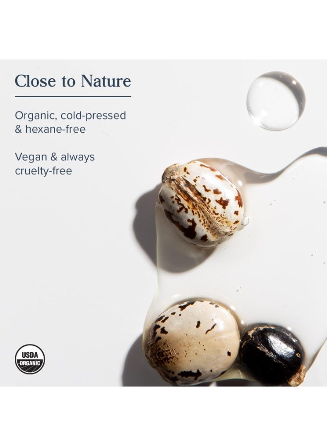 HERITAGE STORE Organic Castor Oil - Glass Bottle - Nourishing Treatment for Hair and Skin - Eyelash Serum for Eyelashes, Brows, Castor Oil Packs - Cold Pressed, Hexane Free, Vegan 16oz - Image 2