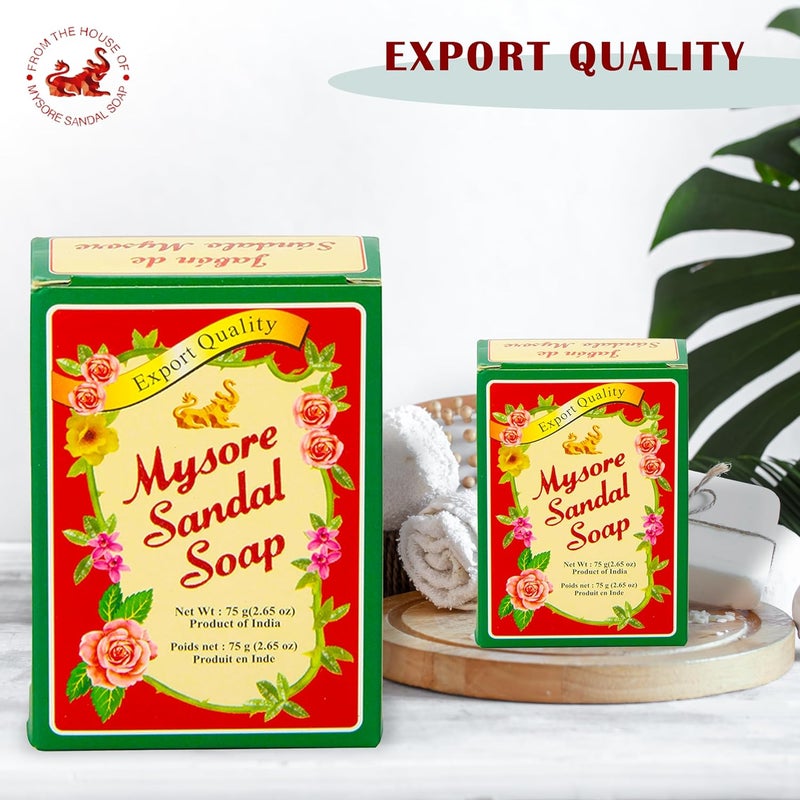 Mysore Sandal Soap 2.65 oz Box - Pack of 12 with Pure Sandalwood Oil - Image 5