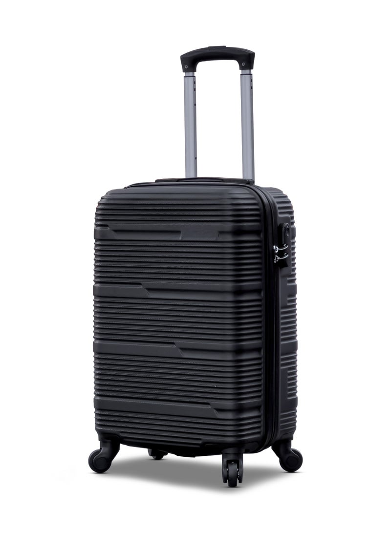 ZAAPPY Hard Shell Horizon Line ABS Lightweight 20 Inch (7-10kg) Carry On Luggage, Combination Lock Suitcase - Image 1