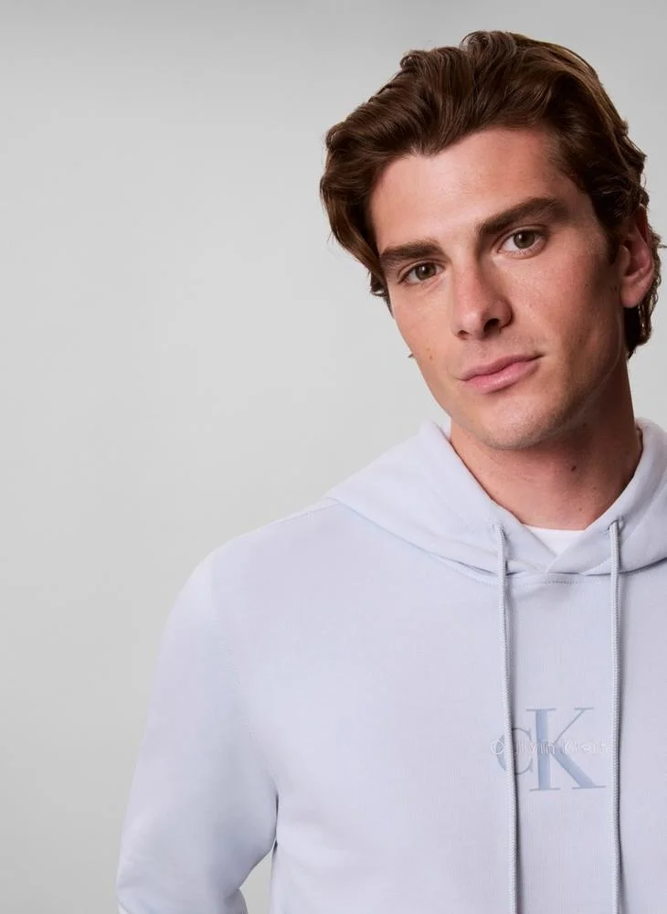Calvin Klein Jeans  Monoglogo Sueded Terry Hoody for Men | Best Price UAE