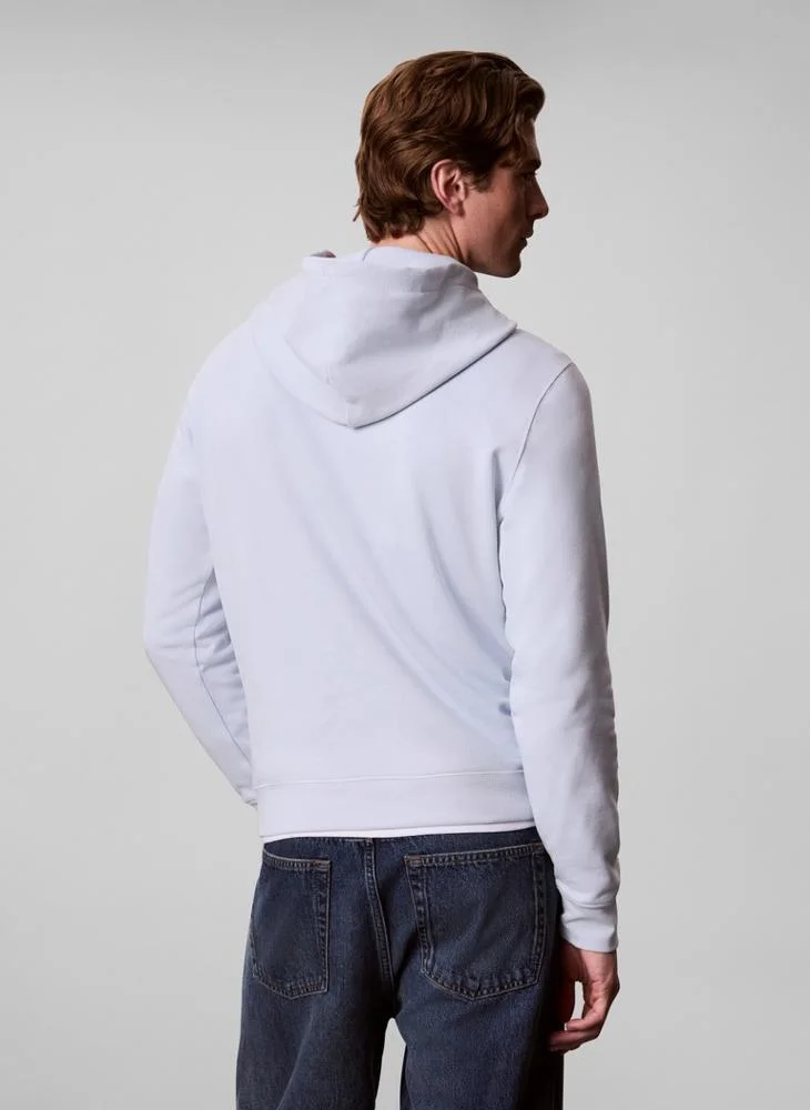 Calvin Klein Jeans  Monoglogo Sueded Terry Hoody for Men | Best Price UAE