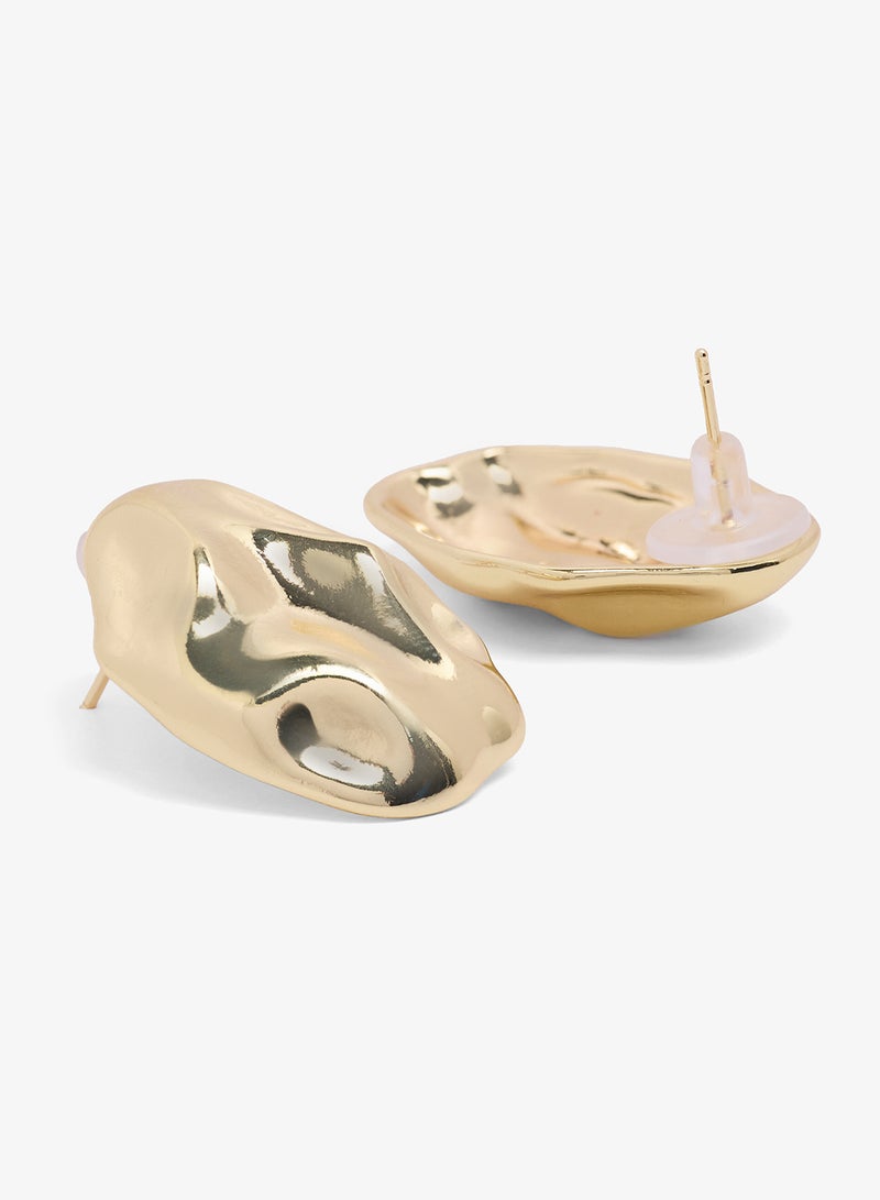 Ginger 2PK Chunky Silver Statement Earrings - Image 3