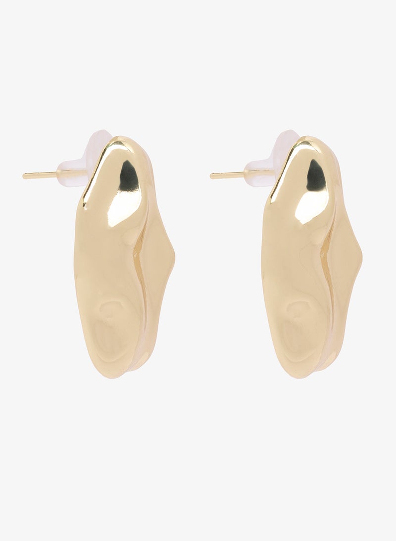 Ginger 2PK Chunky Silver Statement Earrings - Image 2