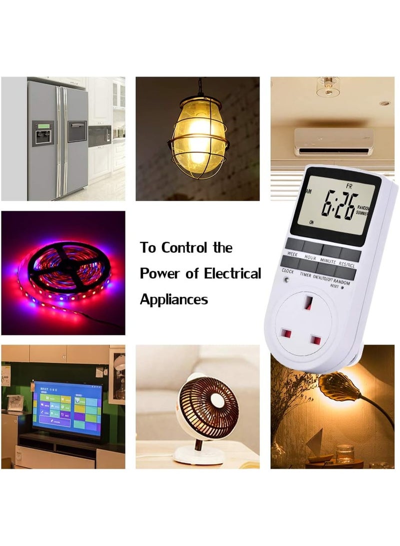 2 قطعة رقمي المكونات في المقابس مقبس الأبيض - Image 3