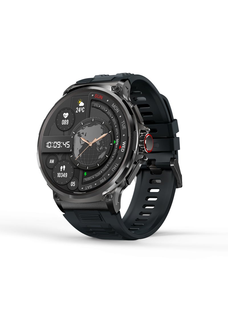 RollsTimi  Men's Smart Bluetooth Sports Watch, All-Day Health Tracking, Sports And Sleep Monitoring, 1.85 Inch Hd Full Touch Screen, Bluetooth Call Answering And Dialing, Long Battery Life, RT V69