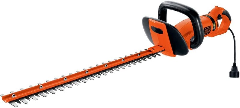 BLACK+DECKER Hedge Trimmer, Rotating Handle, Dual Blade Action Blades, 3.3-Amp, 24-Inch (HH2455) - Image 1