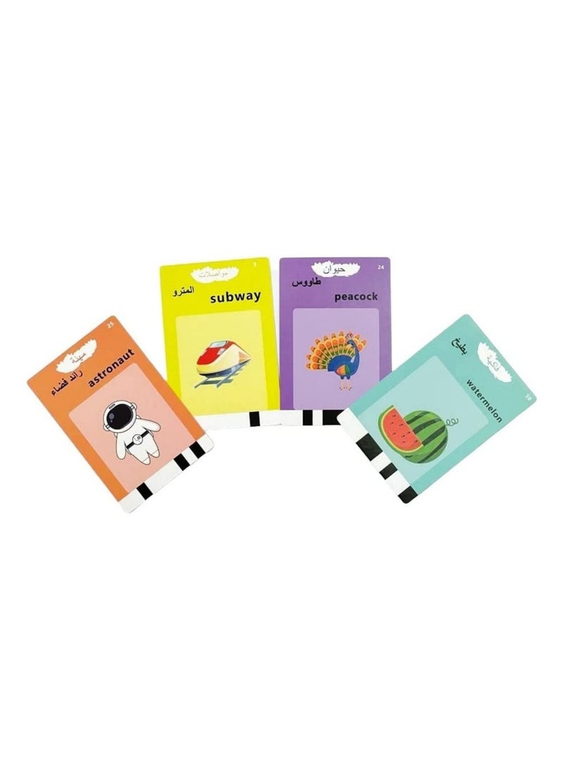 ELTRAZONE Kid Educational Montessori Preschool Animals Audible Flash Cards for kids 1 to 6 Years .Learning Toys Phonics Talking Flash Cards Device with 112 pcs Double-Sided Cards 224 Words  - Image 3