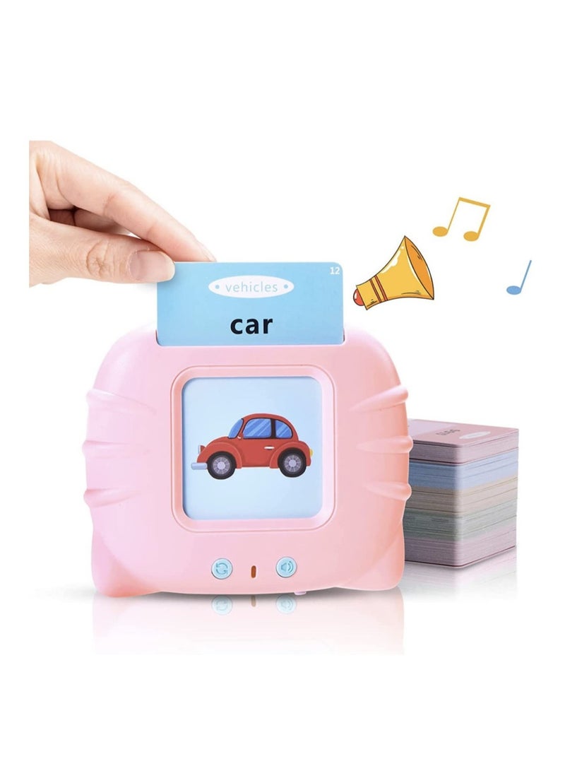 ELTRAZONE Kid Educational Montessori Preschool Animals Audible Flash Cards for kids 1 to 6 Years .Learning Toys Phonics Talking Flash Cards Device with 112 pcs Double-Sided Cards 224 Words  - Image 4