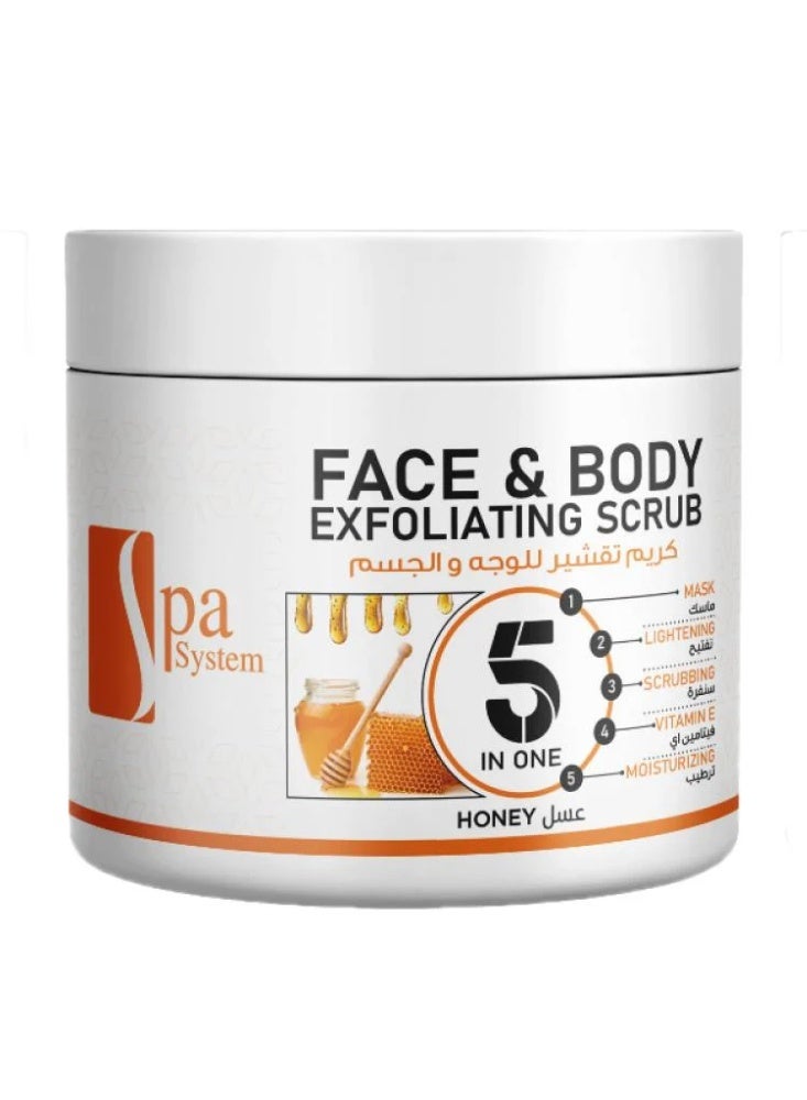 Spa System Honey Face & Body Scrub Cream  500ml