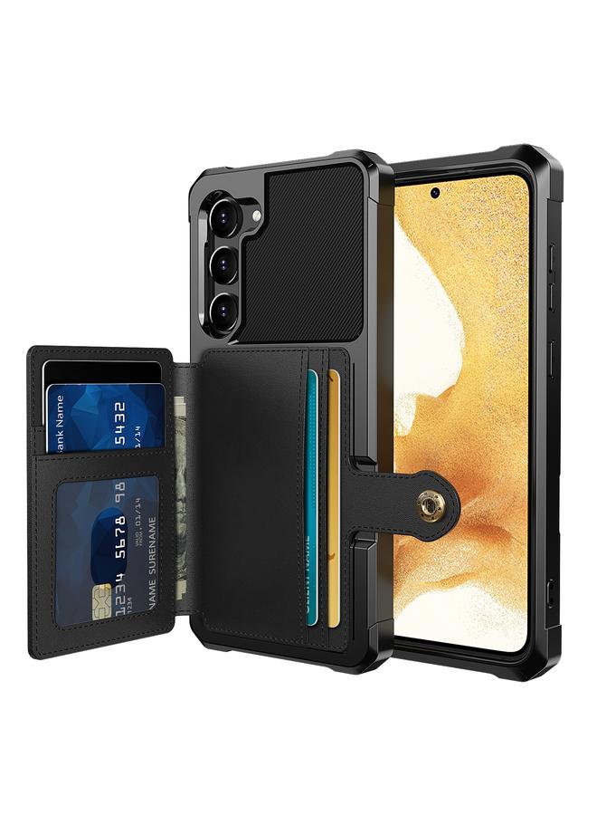 The Bros Case For Samsung Galaxy S23+ 5G Magnetic Wallet Card Bag Leather Phone Case