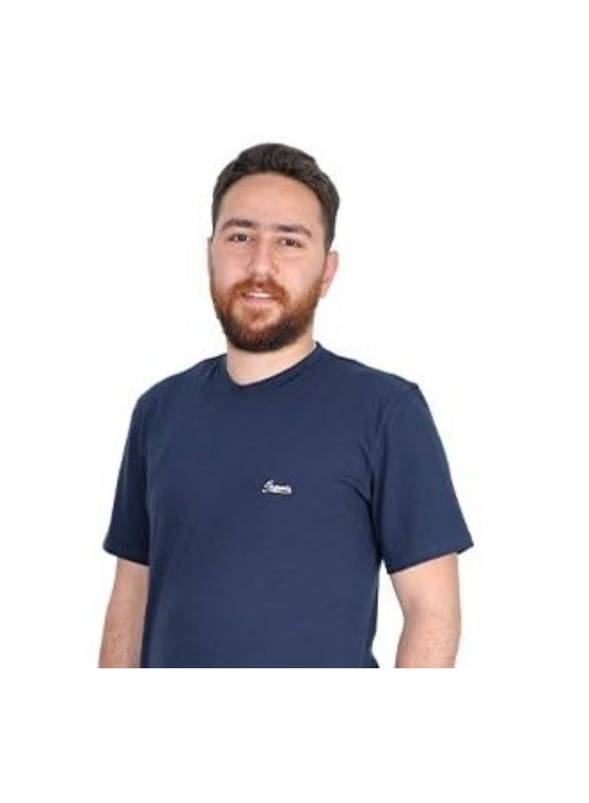 دعدوش  طقم تيشيرت وشورت قطني، طقم رياضي رجالي قطعتين شورت وتيشيرت، ياقة دائرية، ترنج رجالي صيفي - Image 3