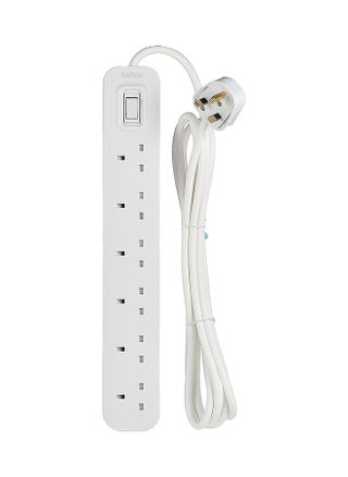 6 Way/6 Plug 3m Power Extension Strip with On/Off Switch for Televisions, Gaming Consoles, Home, Office and More - White - pzsku/Z876E072F6E09AEB6F4DAZ/45/1746515245/425cb937-3068-4a14-a34f-e9e2d9d77a52
